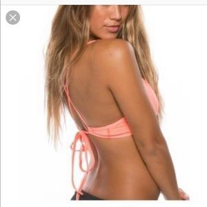 Jolyn bright peach swim top